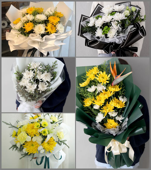 山东青岛胶州市马店镇东小屯村白事花束代送